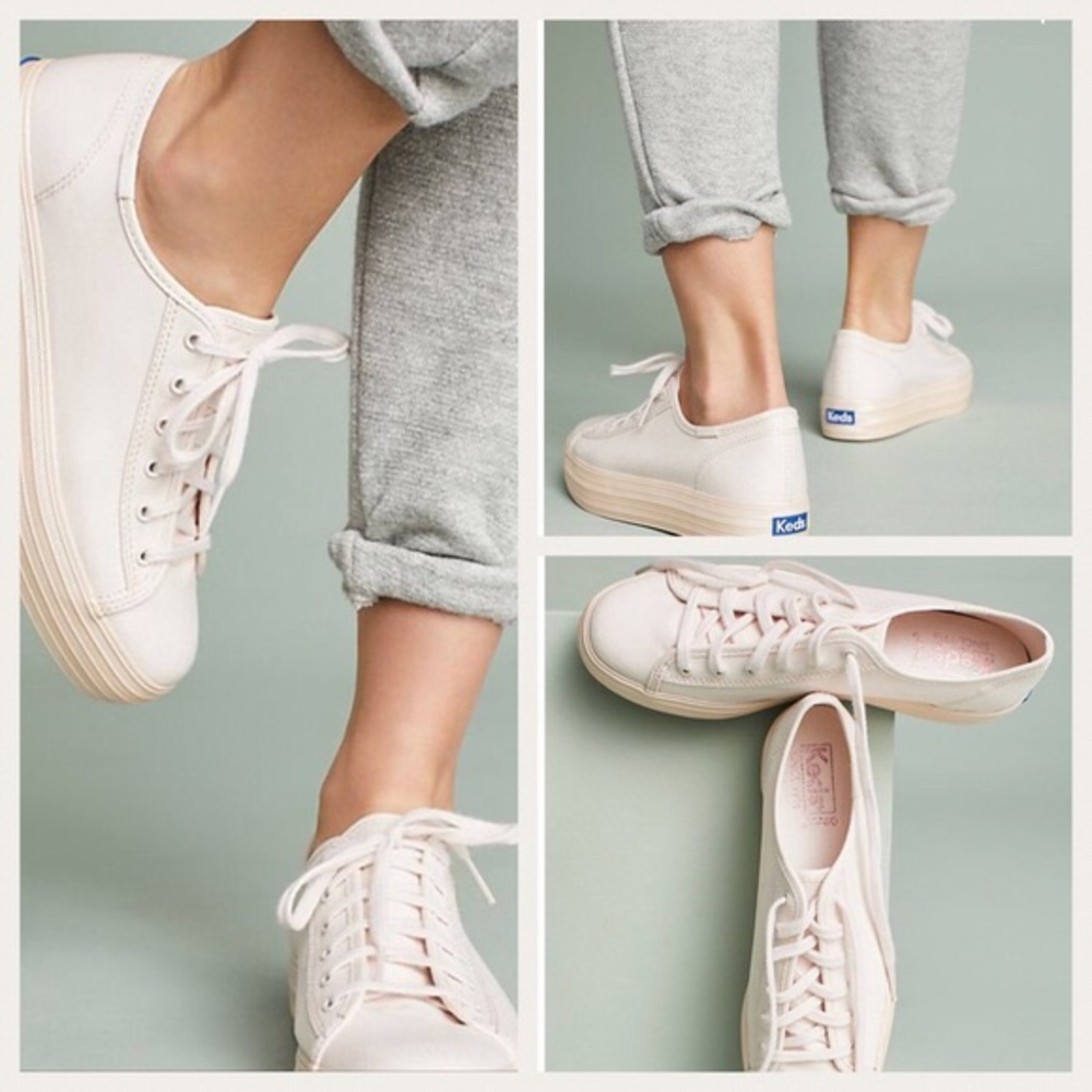 Keds Triple Kick Light Pink Canvas by Anthropology